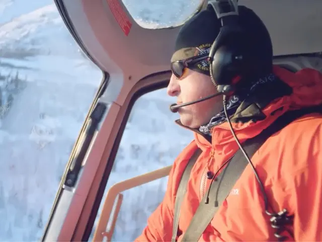Outdoor business operator planning flight logistics