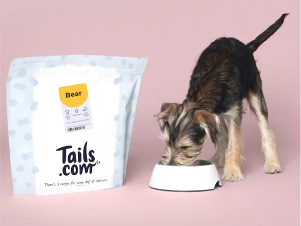 Pet food product package ready for delivery