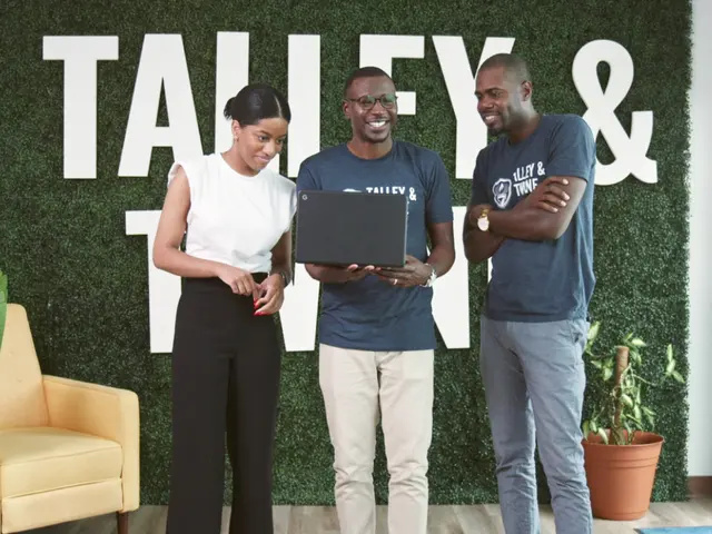E-commerce business team reviewing performance metrics
