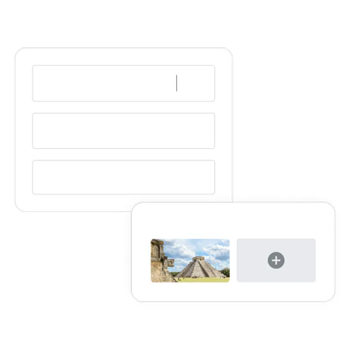 Google illustration of a display ad form with headline fields and an uploaded image