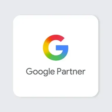 Google Partner badge, awarded by Google to Overtop Media Digital Marketing