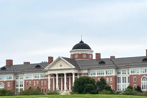 Ground-level view of the David H. Murdock Core Laboratory Building and neoclassical domed architecture at the North Carolina Research Campus in Kannapolis, North Carolina