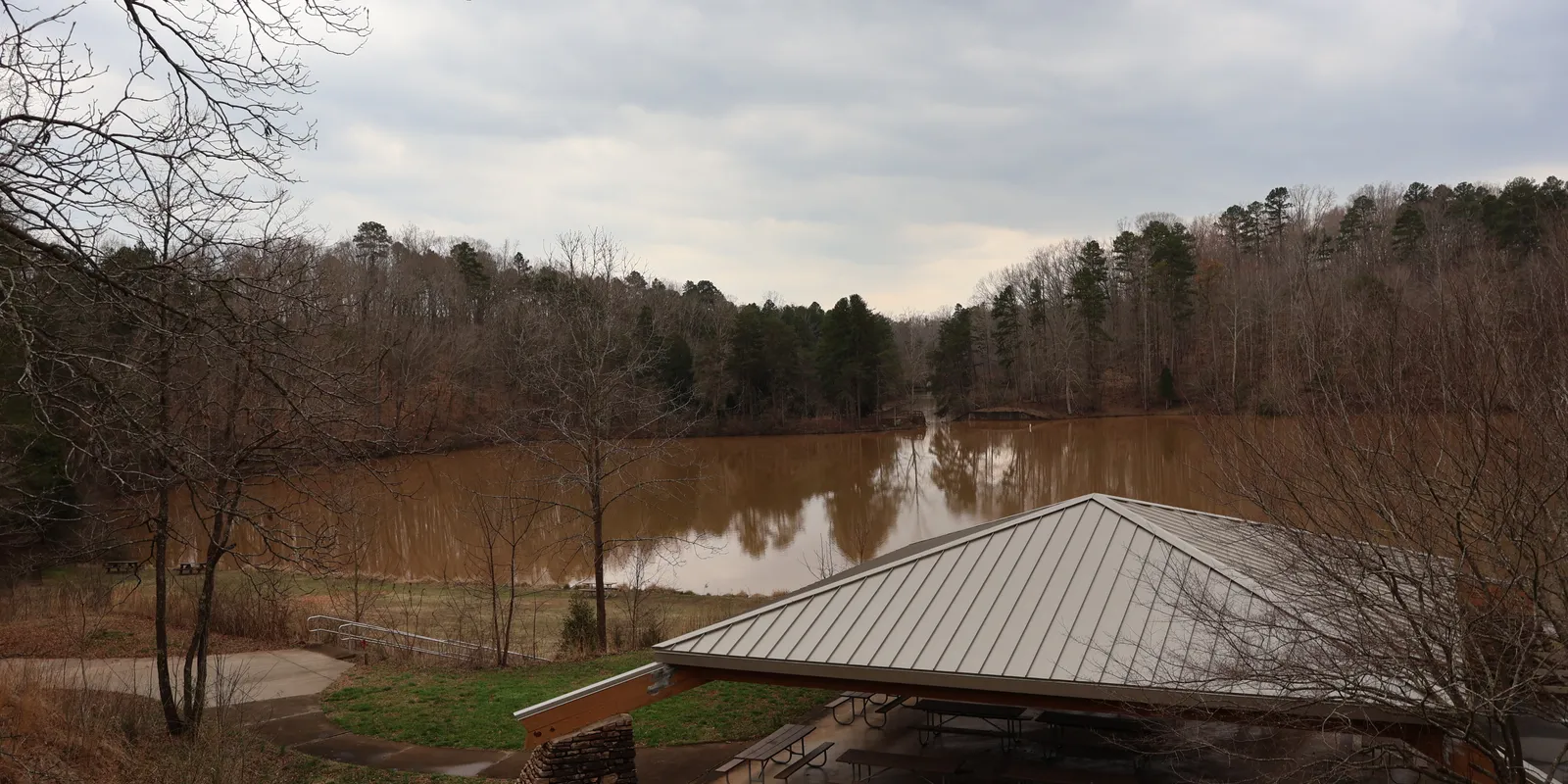 Scenic wooded trails and shoreline concourses at Lake Norman State Park