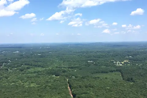 Crowders Mountain summit landscape overlooking western Gaston County near Bessemer City
