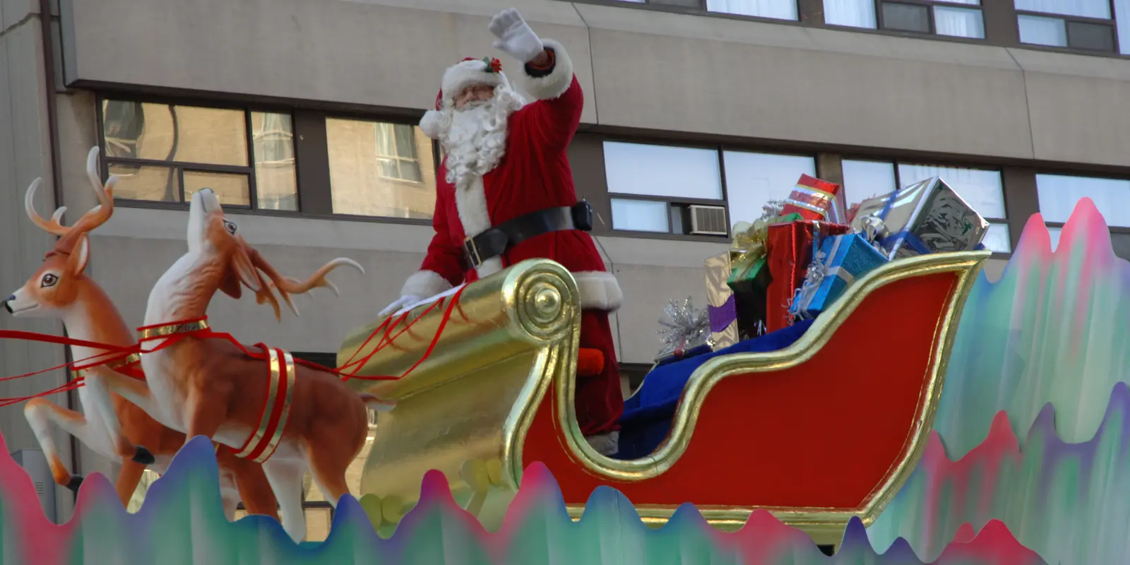 Festive holiday parade celebration along Main Street during the annual Cherryville Christmas festivities