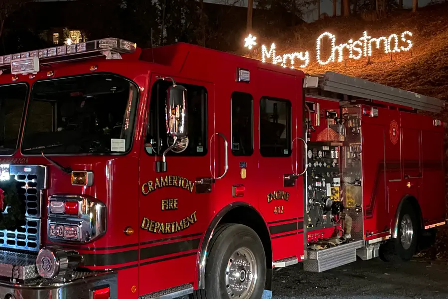 Cramerton Fire Department rescue engine serving the town and neighboring communities