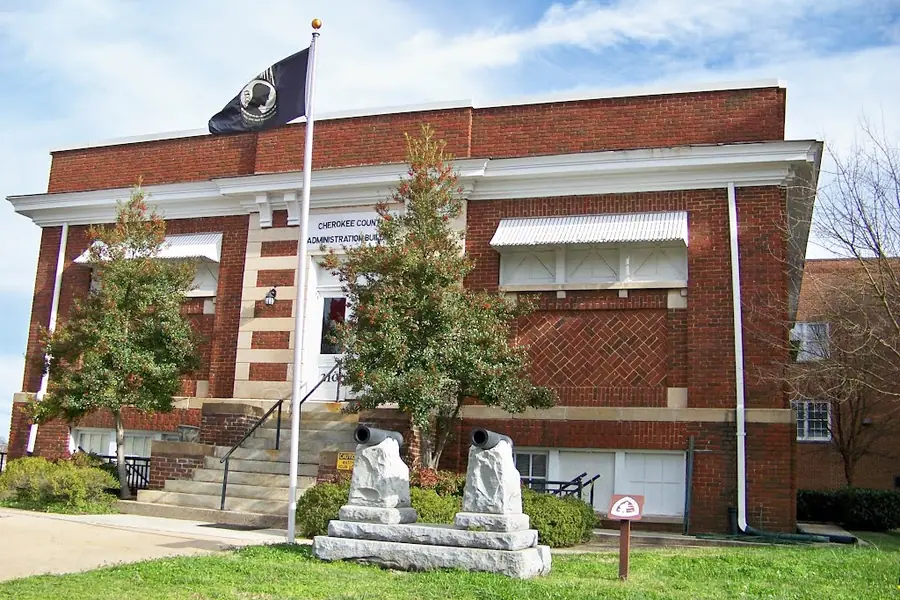 Historic Carnegie Free Library classical brick building in Gaffney, South Carolina