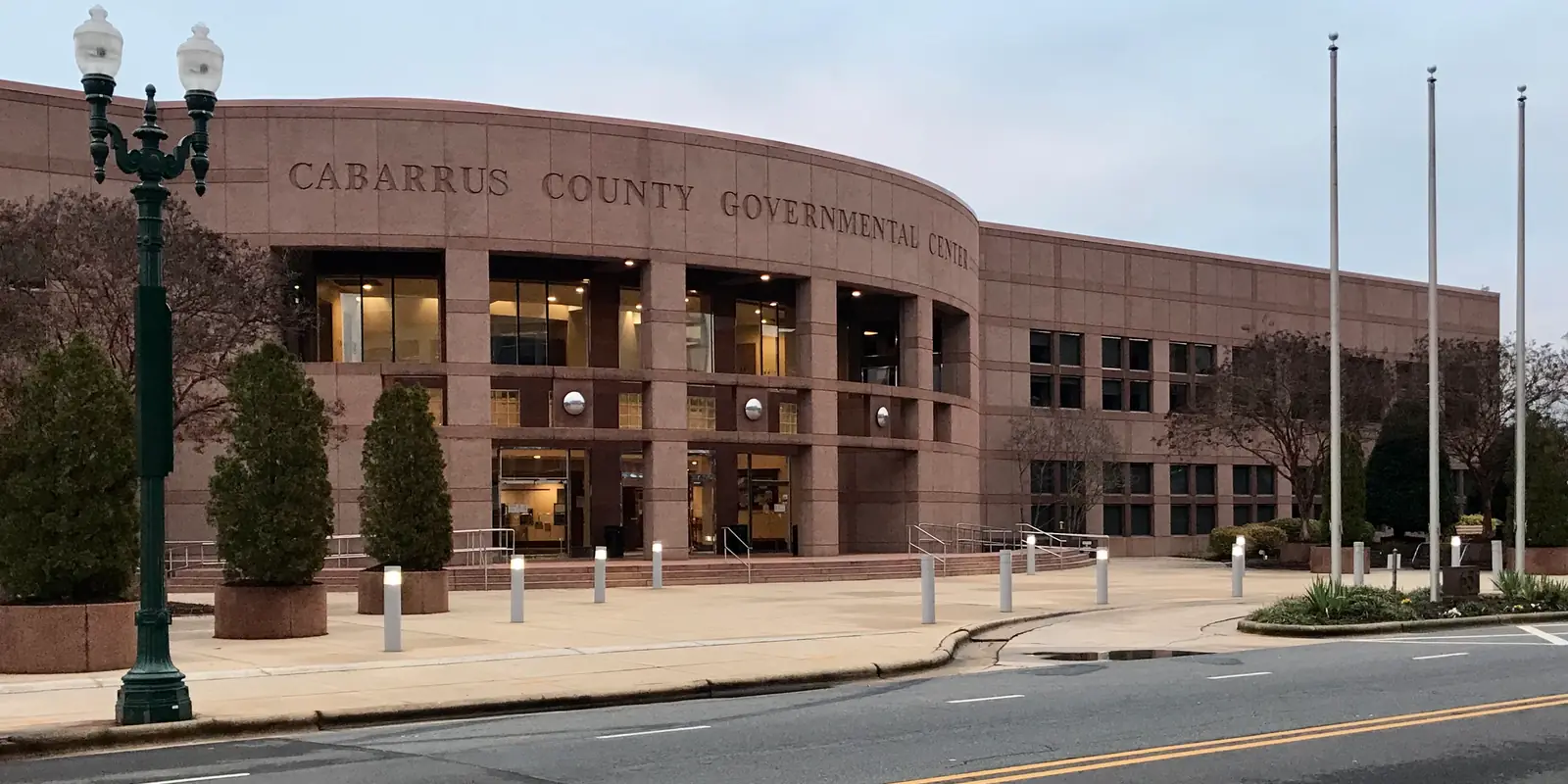 Cabarrus County Governmental Center complex serving Harrisburg and regional county residents