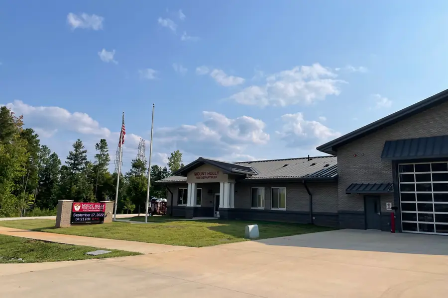 Mount Holly Fire Department modern municipal emergency response station in Mount Holly, North Carolina