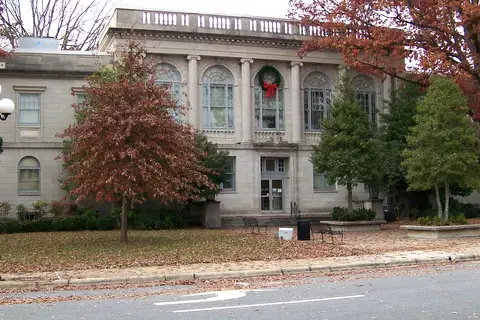 Historic 1924 Catawba County Courthouse Classical Revival architecture in downtown Newton, North Carolina