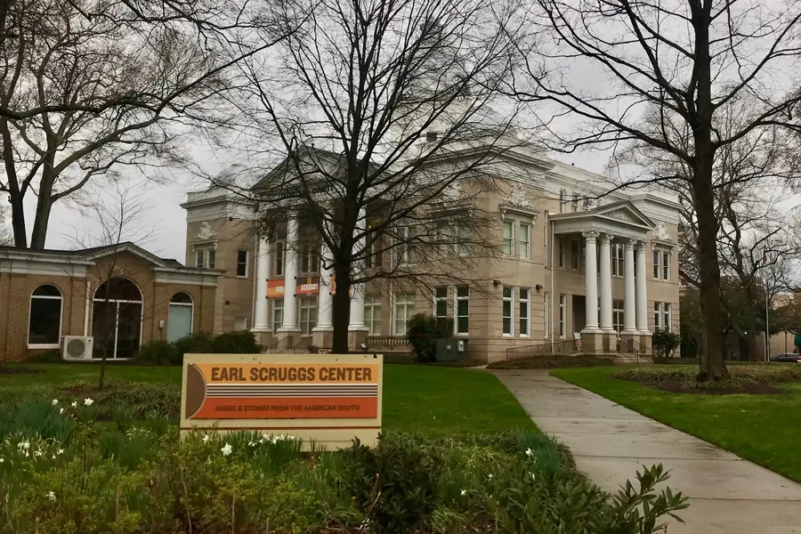 Historic 1907 Cleveland County Courthouse and Earl Scruggs Center on Court Square in Uptown Shelby, North Carolina