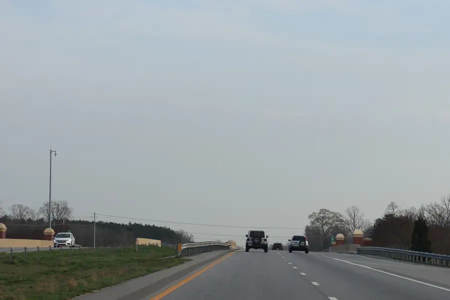 Monroe Expressway US 74 Bypass east-facing highway corridor in Union County near Stallings