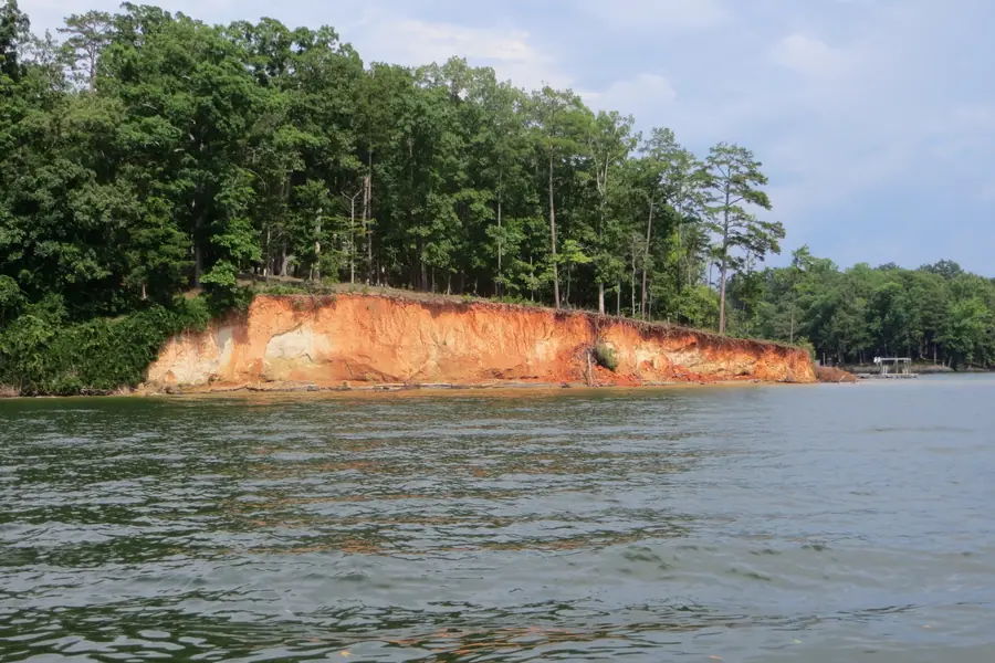 Windjammer Park shoreline and Lake Wylie waterfront park overlooking calm waters