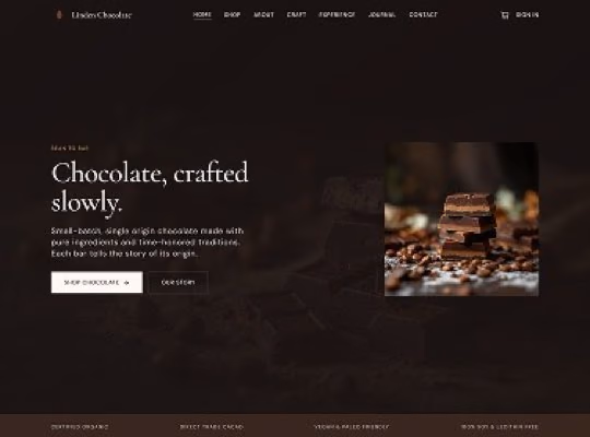 Artisanal Chocolate E-Commerce custom website design in Southpark NC by Overtop Media Digital Marketing