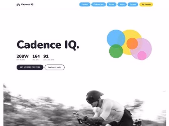 Cycling App SaaS Platform custom website design in Mint Hill NC by Overtop Media Digital Marketing