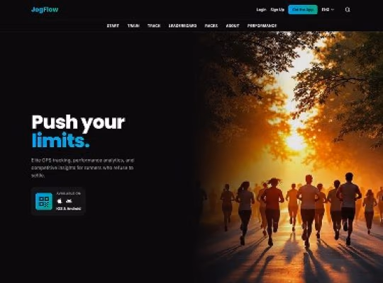 Running App & GPS Tracker custom website design in Mint Hill NC by Overtop Media Digital Marketing