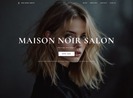 Hair & Beauty Salon custom website design in Davidson NC by Overtop Media Digital Marketing