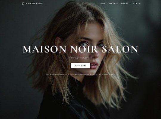 Hair & Beauty Salon custom website design in Southpark NC by Overtop Media Digital Marketing