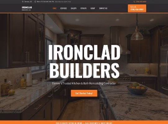 Kitchen & Bath Remodeling custom website design in Dilworth NC by Overtop Media Digital Marketing