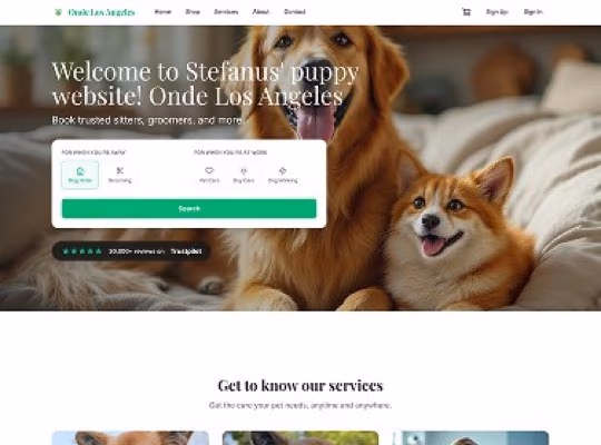 Pet Sitting & Grooming Services custom website design in NoDa NC by Overtop Media Digital Marketing