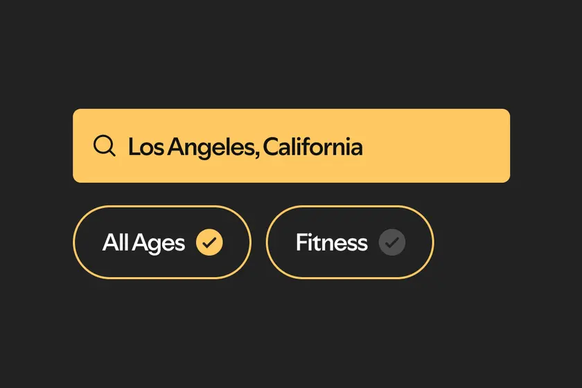Spotify Ads targeting settings showing a city location, all ages and a fitness interest