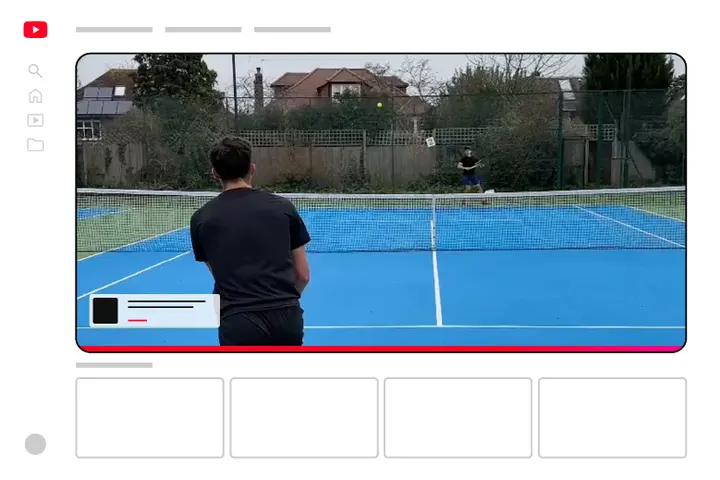 Google illustration of a YouTube watch page with a video ad playing on a computer