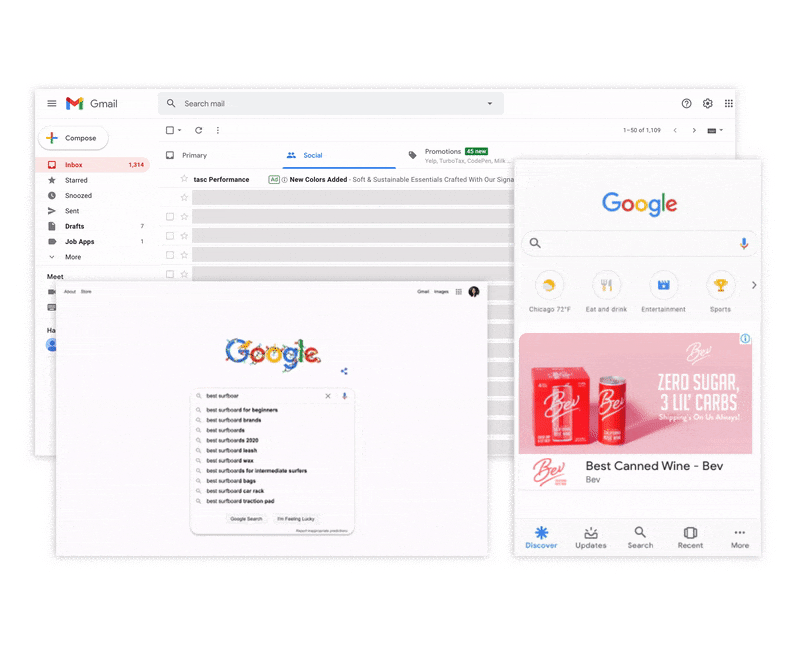google web page tall - Overtop Media Digital Marketing, in Charlotte NC